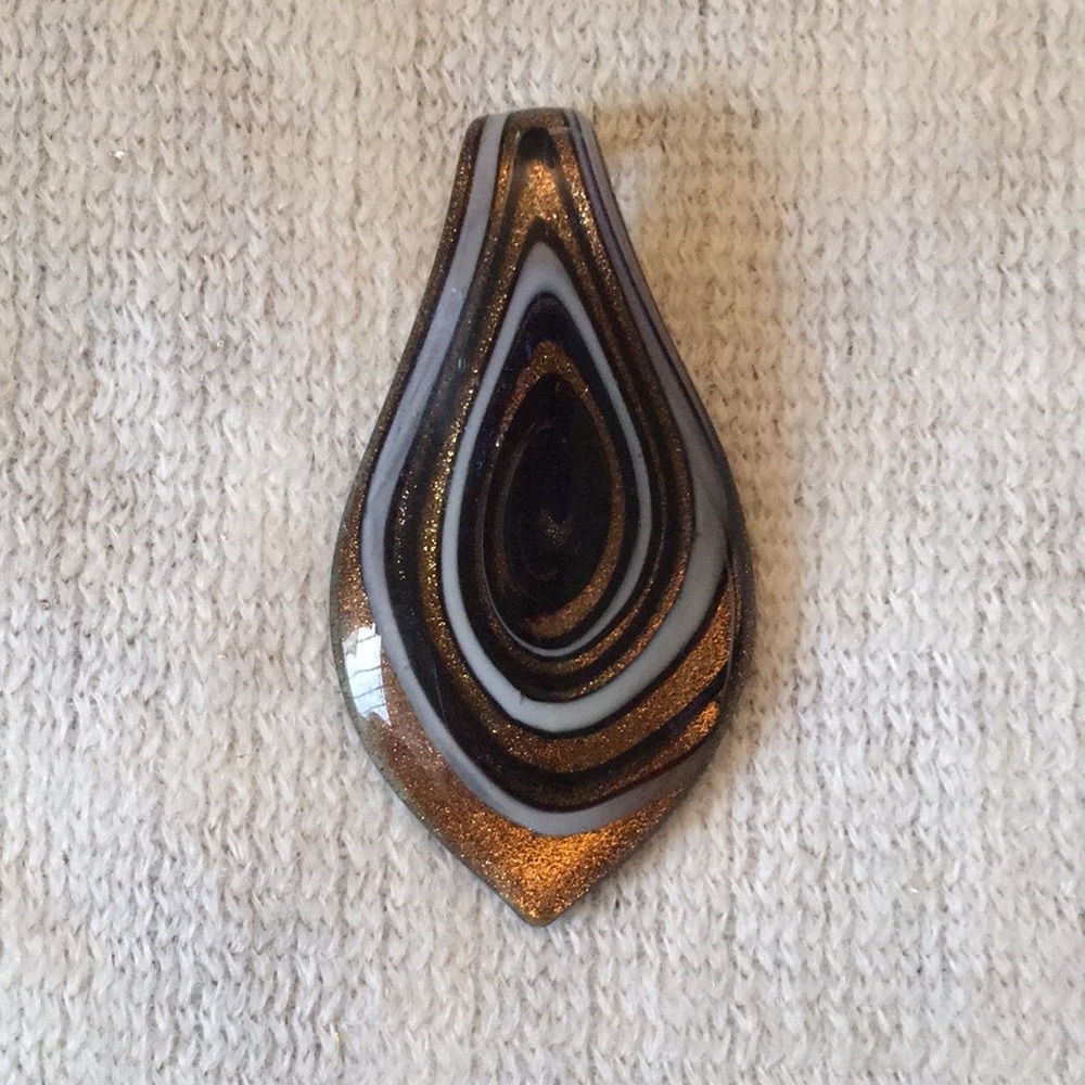 Glass blown pendant